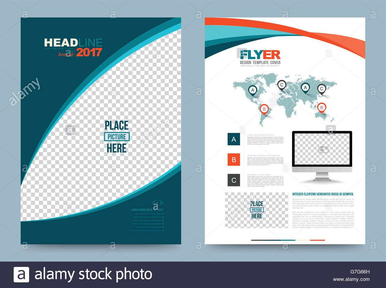 Cover Template Design For Business Annual Report Flyer Regarding Illustrator Report Templates
