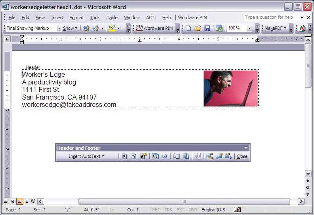 Create A Letterhead Template In Microsoft Word – Cnet Regarding How To Create A Letterhead Template In Word