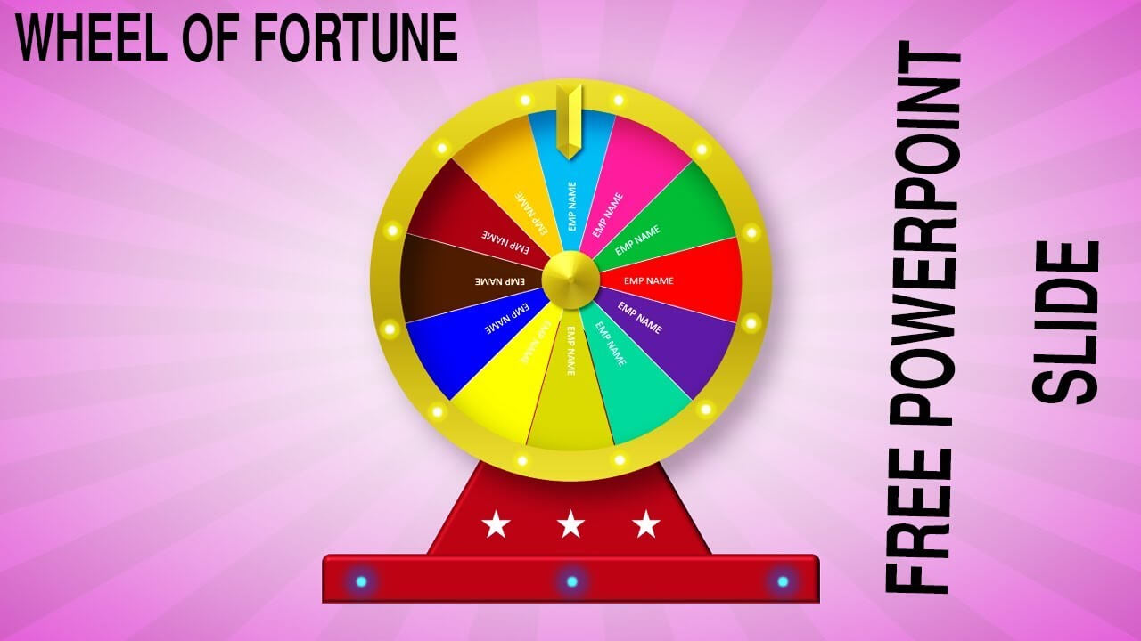 Create A Wheel Of Fortune Slide In Powerpoint For Wheel Of Fortune Powerpoint Template