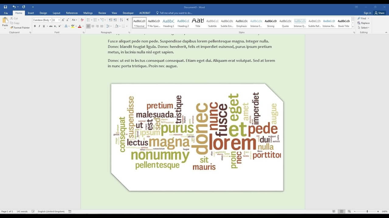 Create A Word Cloud In Microsoft Word Throughout Free Word Collage Template