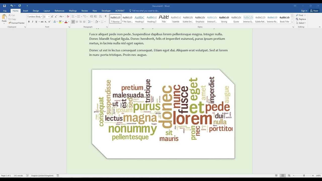 Create A Word Cloud In Microsoft Word Throughout Free Word Collage Template