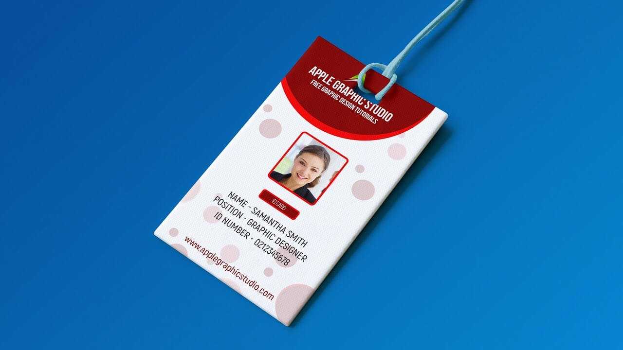 Create Professional Id Card Template – Photoshop Tutorial Regarding Id Card Design Template Psd Free Download