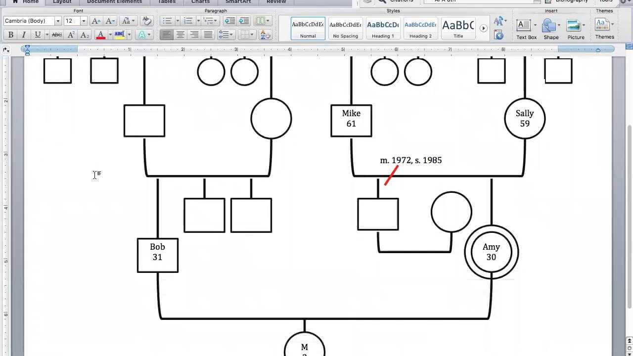 Create Your Genogram In Family Genogram Template Word