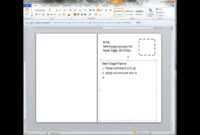 Creating A Postcard In Word throughout Microsoft Word 4X6 Postcard Template