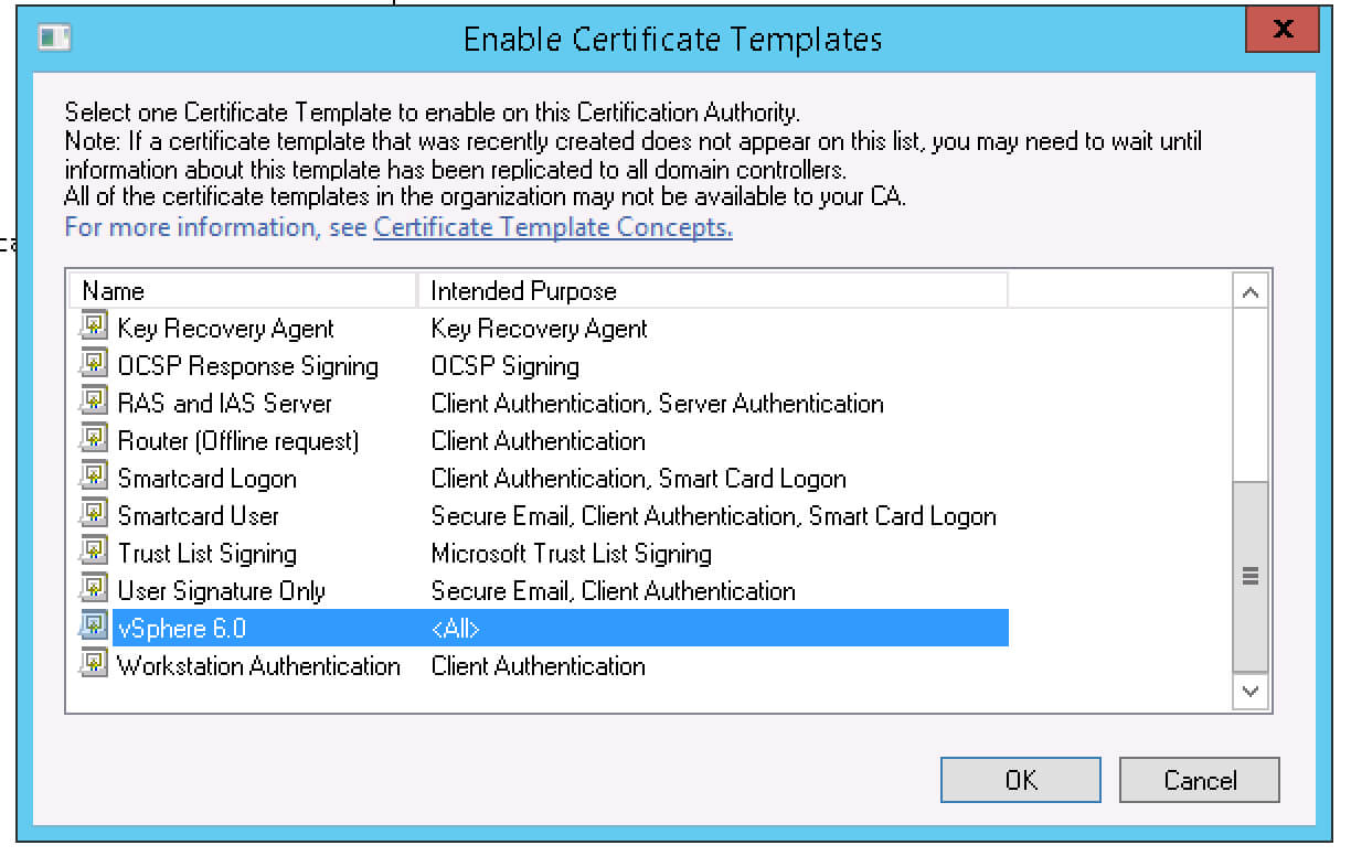 Creating A Vsphere 6 Certificate Template In Active With Regard To Domain Controller Certificate Template