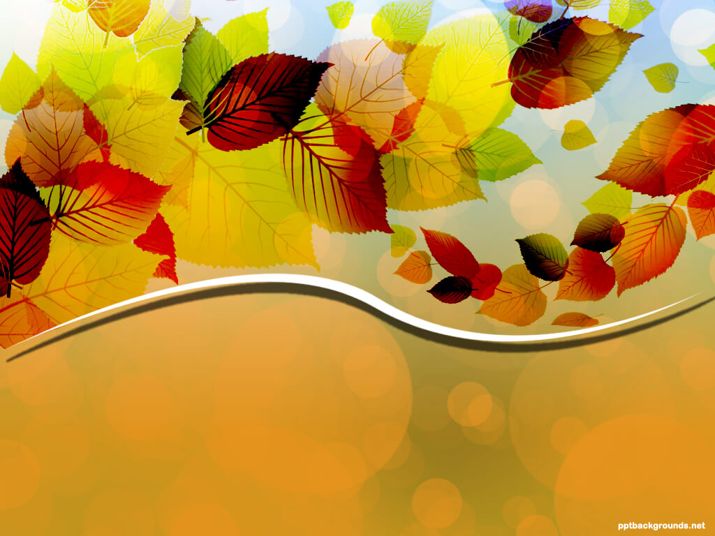 Creative Autumn Leaves Vector Backgrounds For Powerpoint Within Free Fall Powerpoint Templates