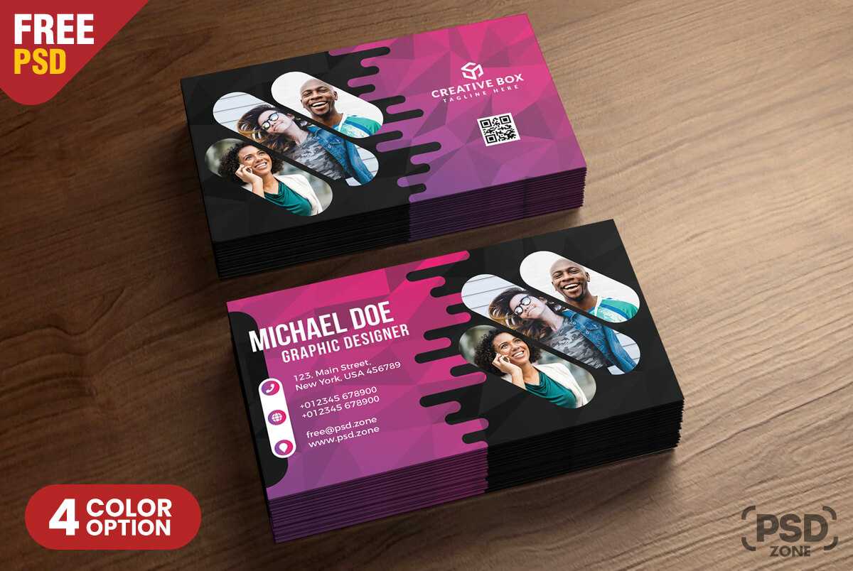 Creative Business Card Psd Templates – Psd Zone Pertaining To Creative Business Card Templates Psd