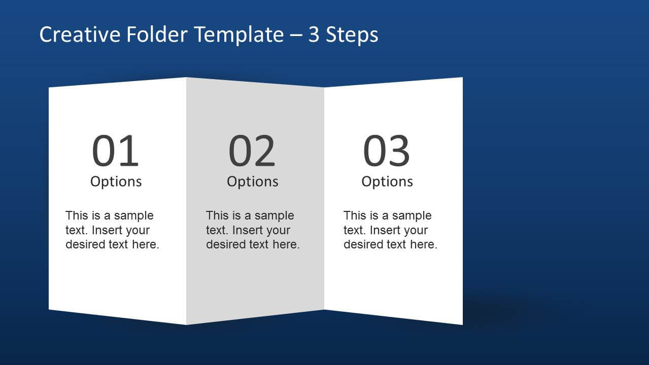 Creative Folder Template Layout For Powerpoint With Regard To 4 Fold Brochure Template