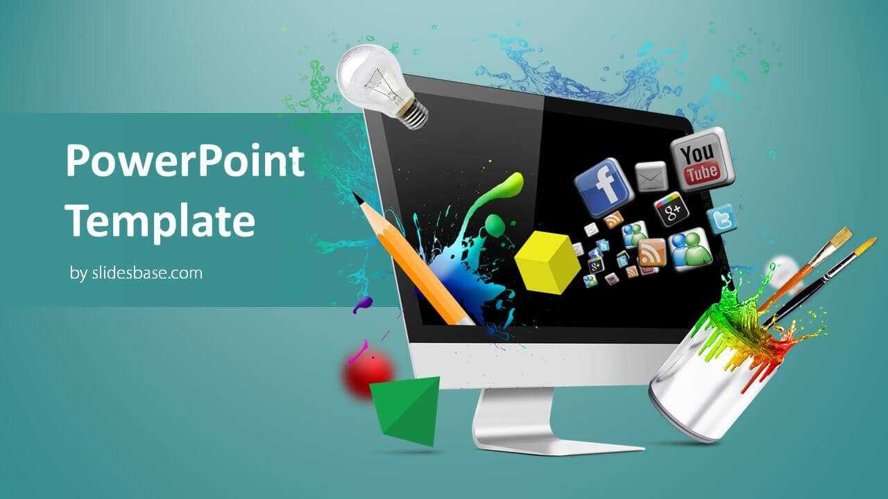 Creative Web Design Powerpoint Template Within Multimedia Powerpoint Templates