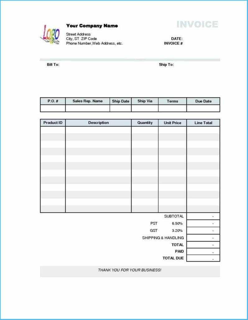 Credit Card Invoice Template #4924 In Credit Card Bill Template