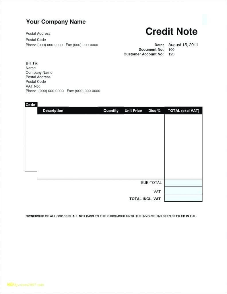 Credit Card Invoice Template With Regard To Credit Card Receipt Template