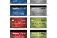 Credit Or Debet Cards Design Set Stock Vector - Illustration throughout Credit Card Templates For Sale