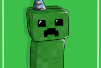 Creeper Birthday Cardlucieniibi.deviantart On in Minecraft Birthday Card Template