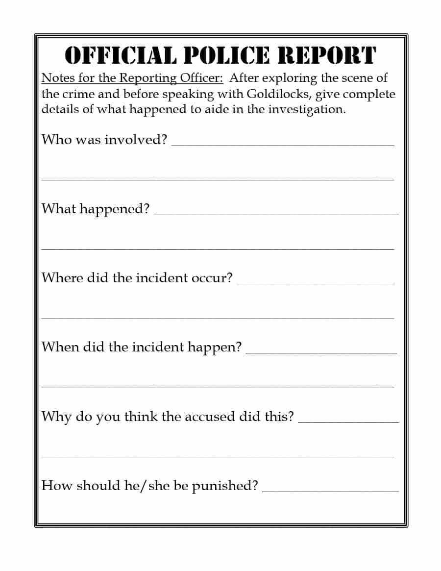 Crime Scene Report Template – Atlantaauctionco For Crime Scene Report Template