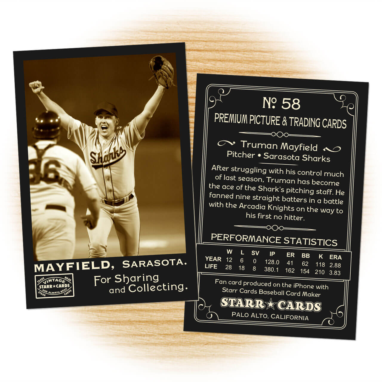 Custom Baseball Cards – Vintage 95™ Series Starr Cards In Custom Baseball Cards Template
