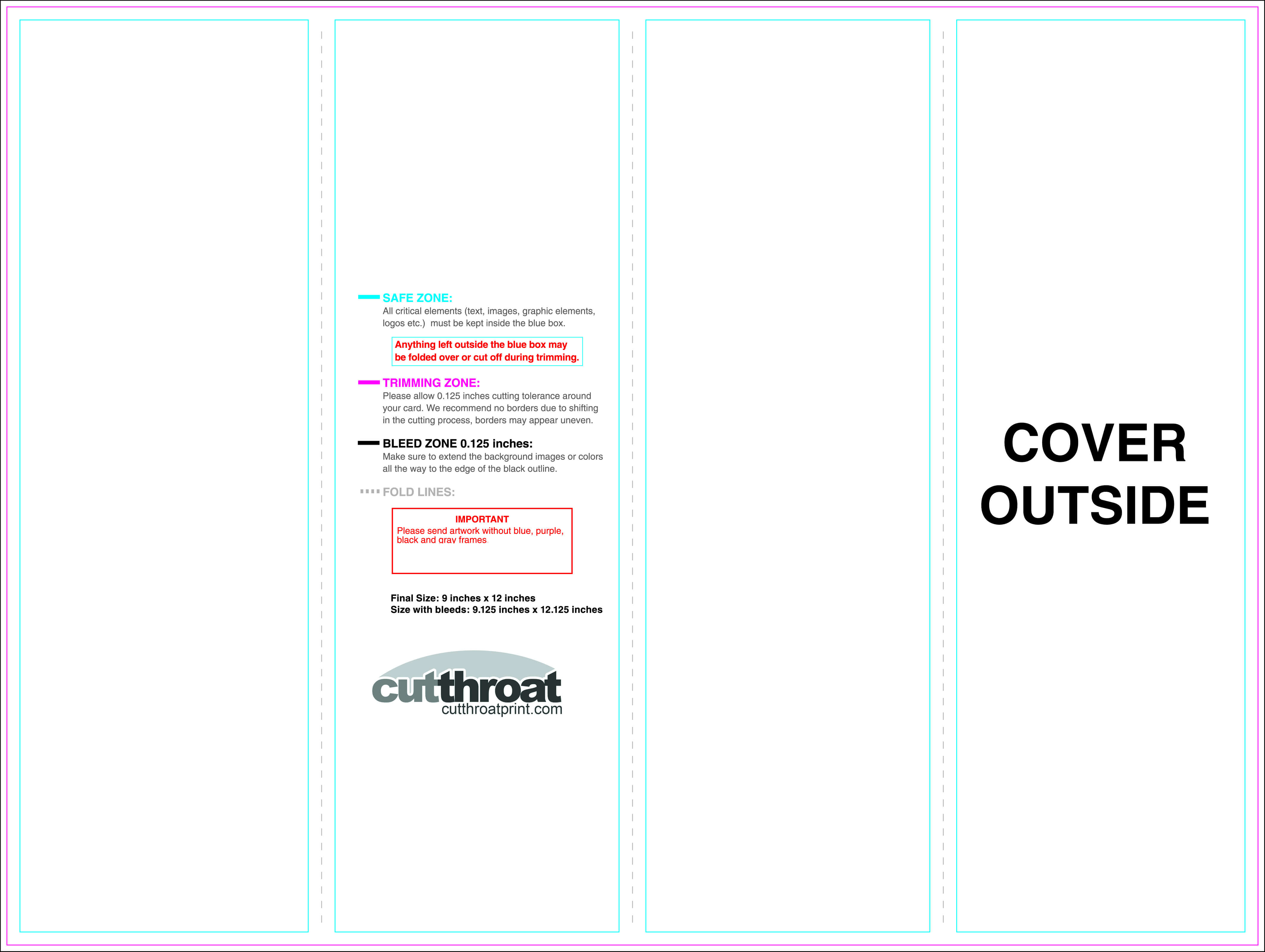 Cutthroat Printcustom Brochure Printing With 11X17 Brochure Throughout 11X17 Brochure Template