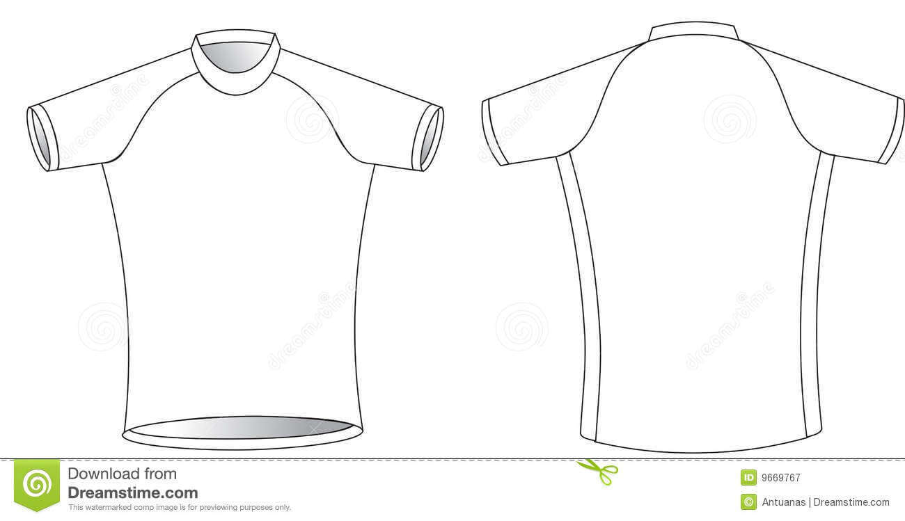 Cycling Jersey Stock Vector. Illustration Of Graphic, Simple Within Blank Cycling Jersey Template