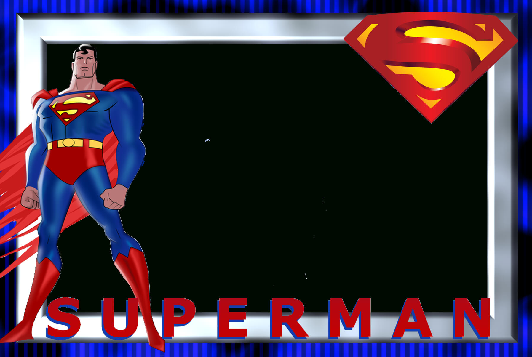 תוצאת תמונה עבור ‪superheroes Printable Frames‬‏ | Frames Inside Superman Birthday Card Template