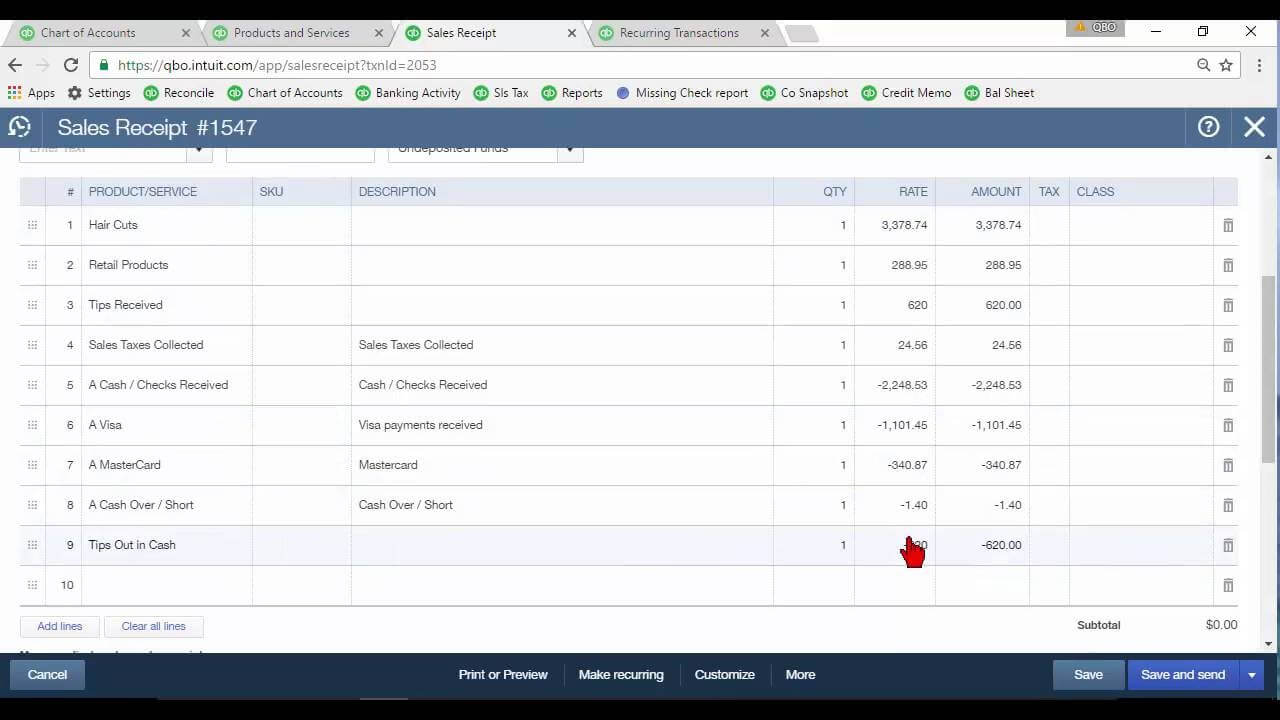 Daily Sales Summary In Quickbooks Online With Regard To Quick Book Reports Templates