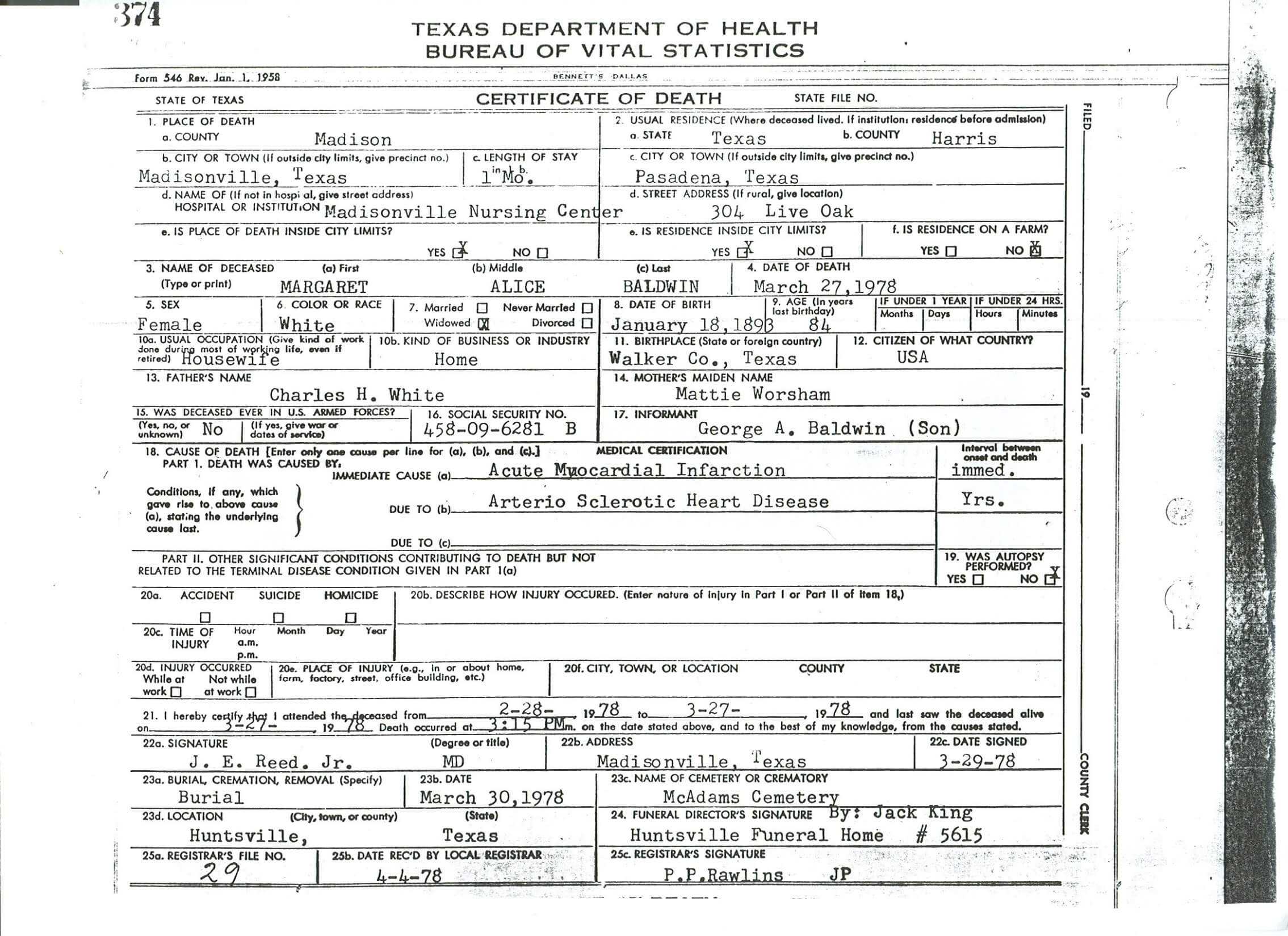 Death Certificate Translation Template Spanish To English With Death Certificate Translation Template