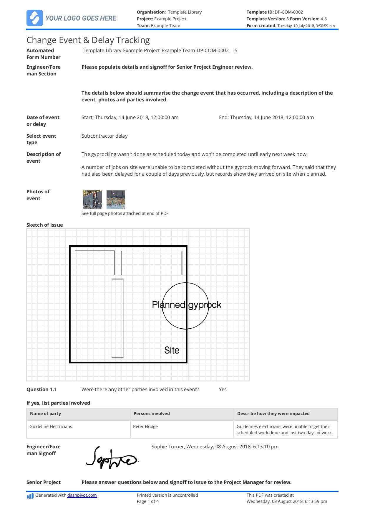 Delay Analysis Report Template: Use This Template For Free Now Pertaining To Project Analysis Report Template