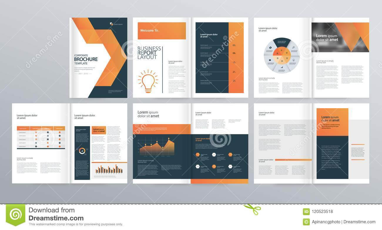 Design Layout Template For Company Profile ,annual Report Regarding Welcome Brochure Template