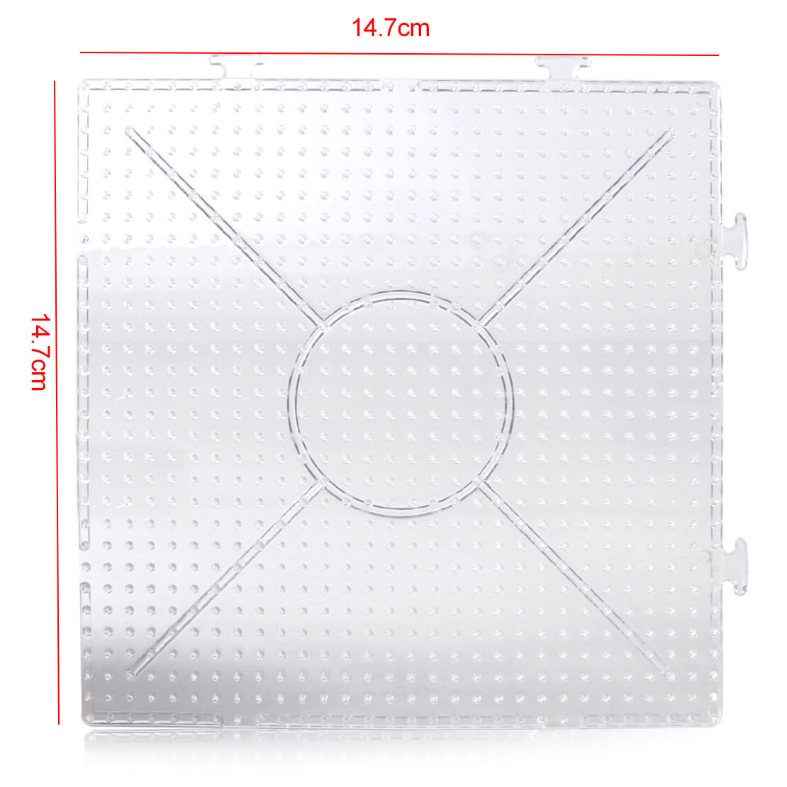 Details About Square Fusion Pegboard Template Replacement Fit Hama Perler  Beads 14.7* 14.7Cm With Blank Perler Bead Template