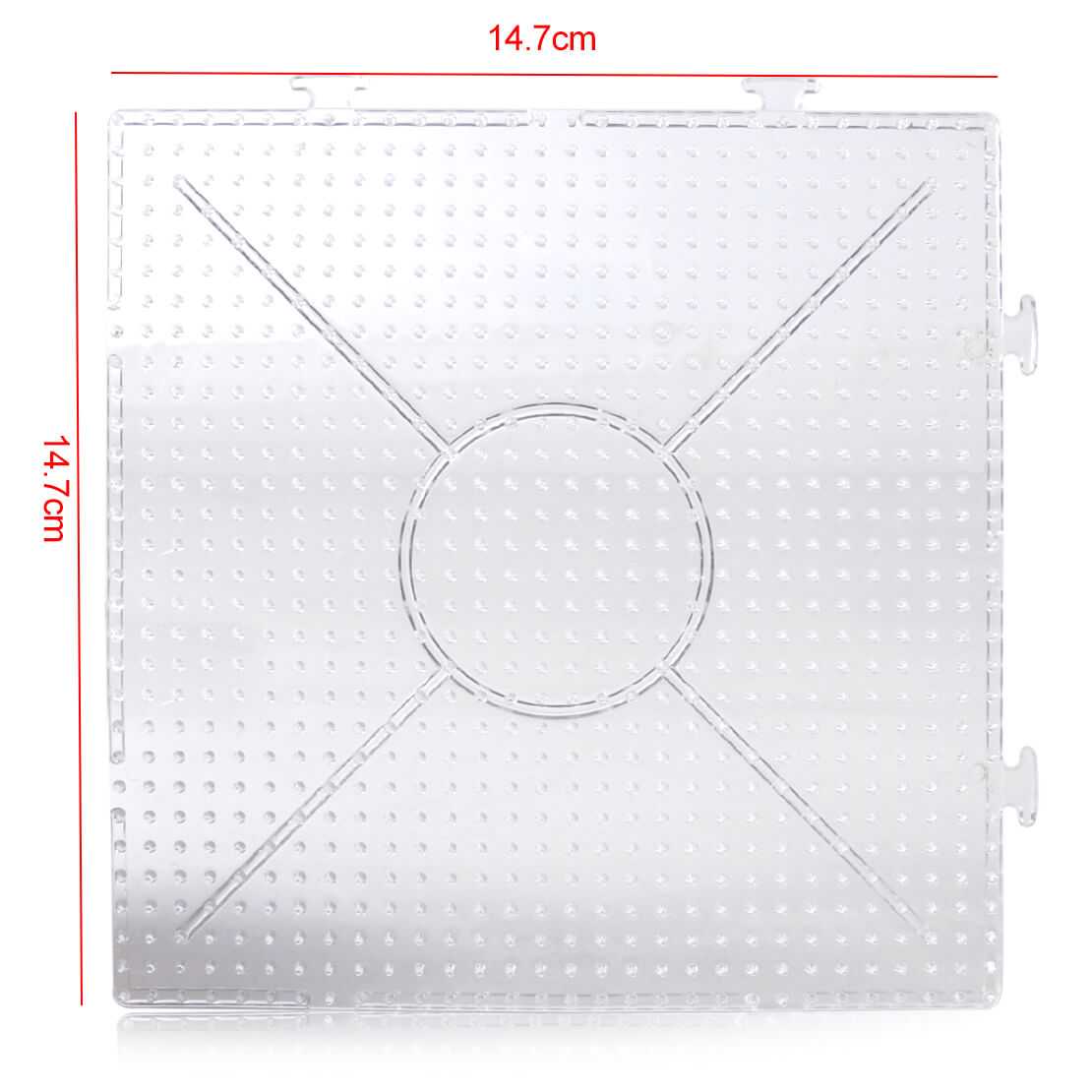 Details About Square Fusion Pegboard Template Replacement Fit Hama Perler  Beads 14.7* 14.7Cm With Blank Perler Bead Template