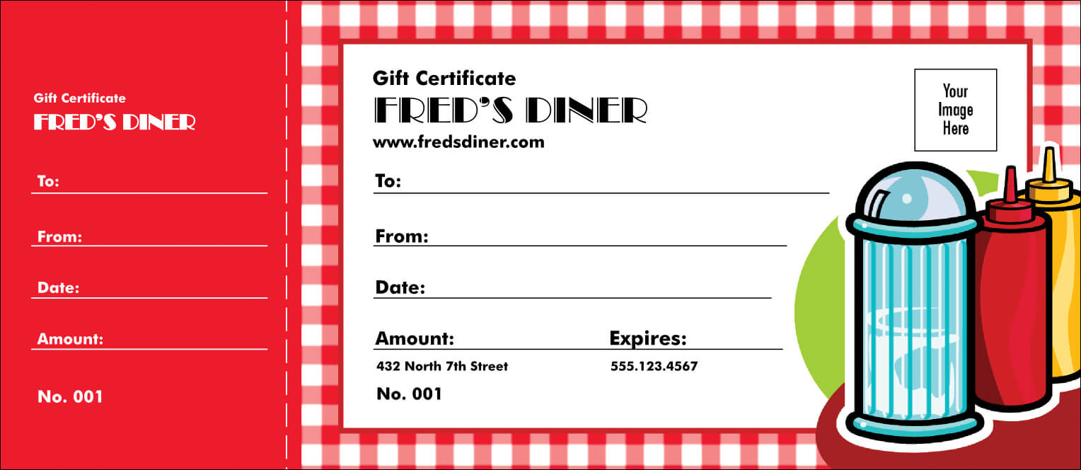 Diner Gift Certificate Pertaining To Restaurant Gift Certificate Template