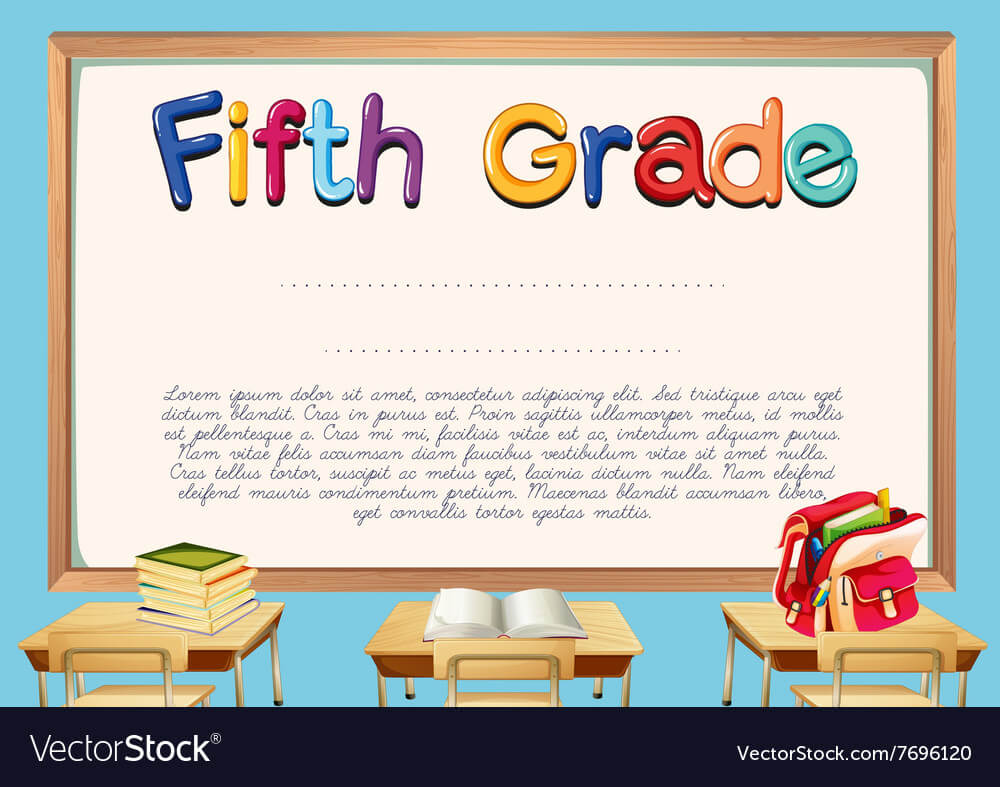 Diploma Template For Fifth Grade Students Throughout 5Th Regarding 5Th Grade Graduation Certificate Template