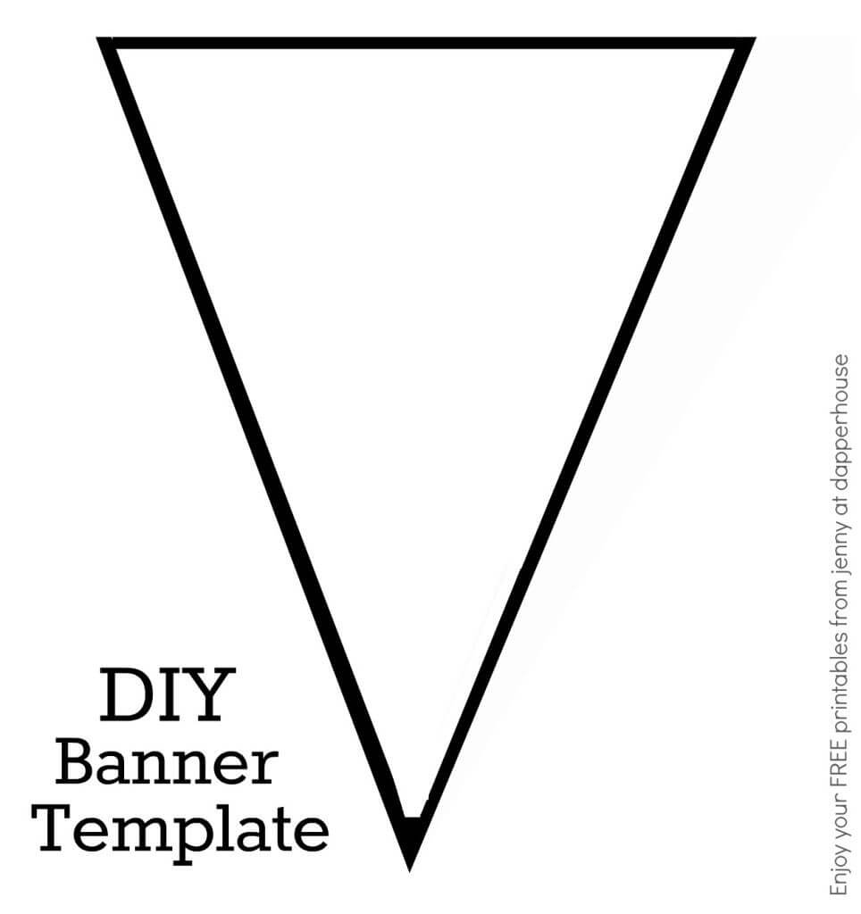 Diy Banner Template Free Printable From Jenny At Dapperhouse Inside Free Printable Banner Templates For Word