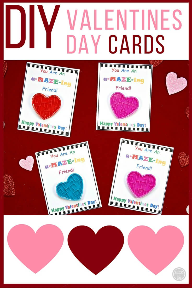 Diy Valentine's Day Cards For Kids With Free Printable With Valentine Card Template For Kids