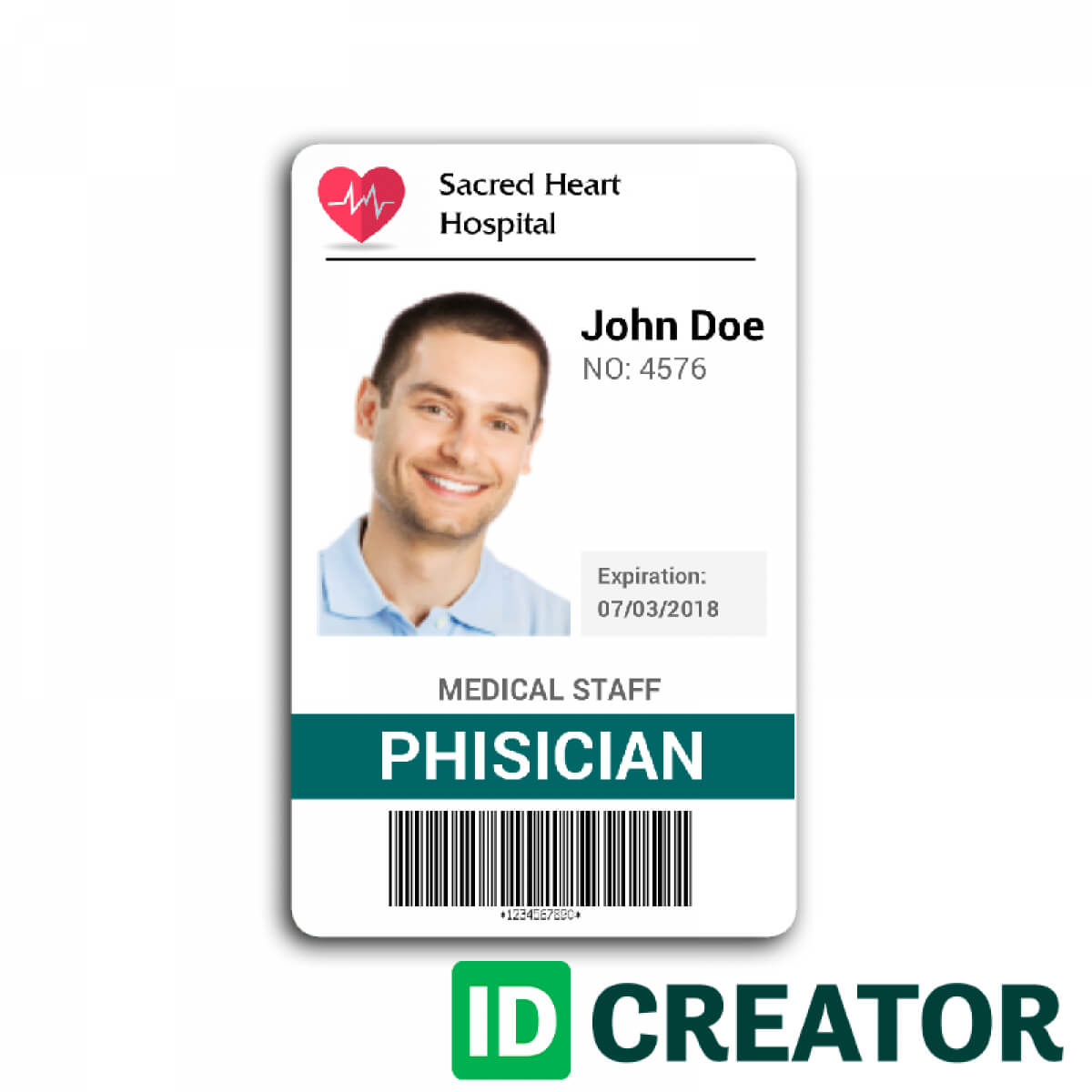 Doctor Id Card #2 | Wit Research | Id Card Template Within Work Id Card Template