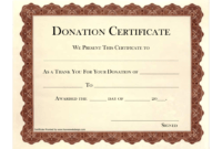 Donation Certificate Template | Certificate Templates intended for Donation Certificate Template