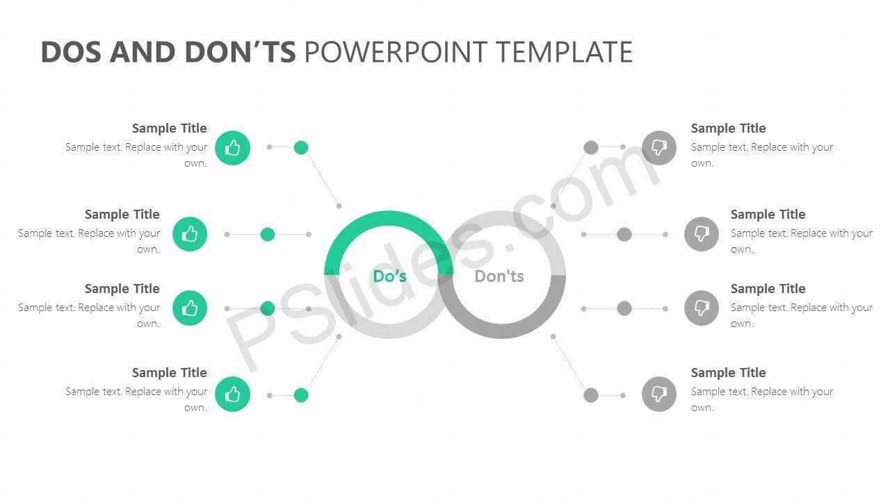 Dos And Don'ts Powerpoint Template – Pslides For Powerpoint Replace Template