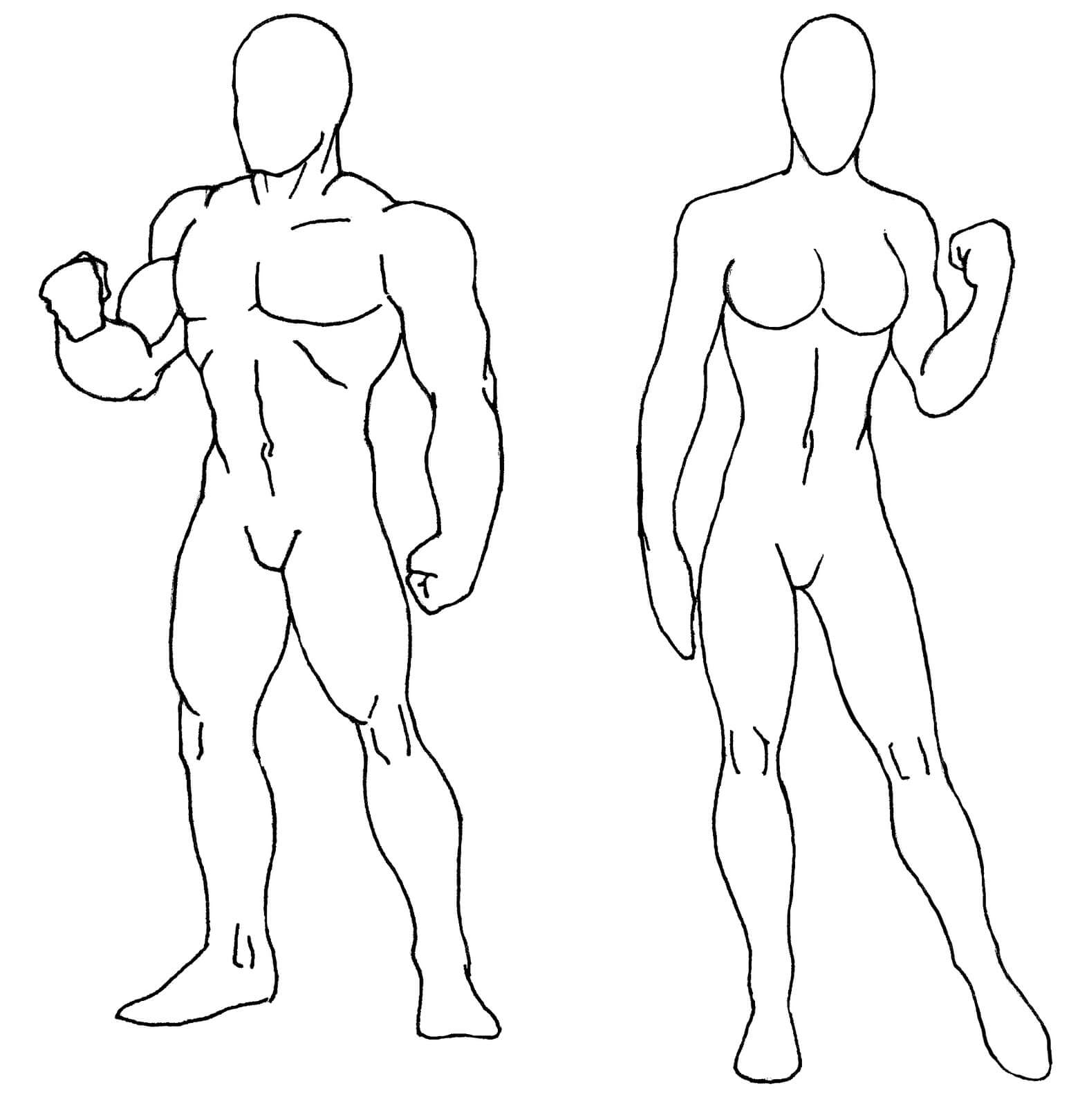 Download Blank Body Drawing Human Of () Drawing Images With Regard To Blank Body Map Template