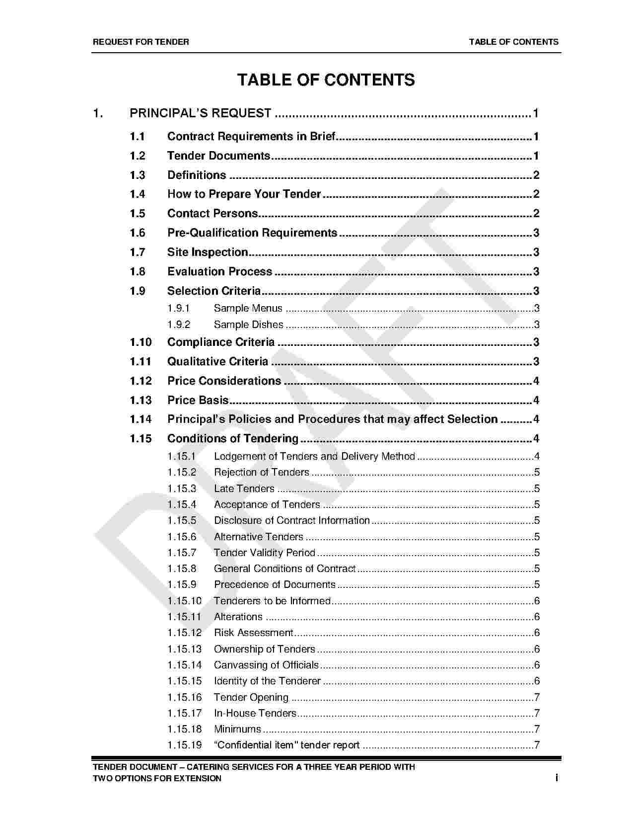 Download Catering Contract Style 1 Template For Free At Regarding Catering Contract Template Word