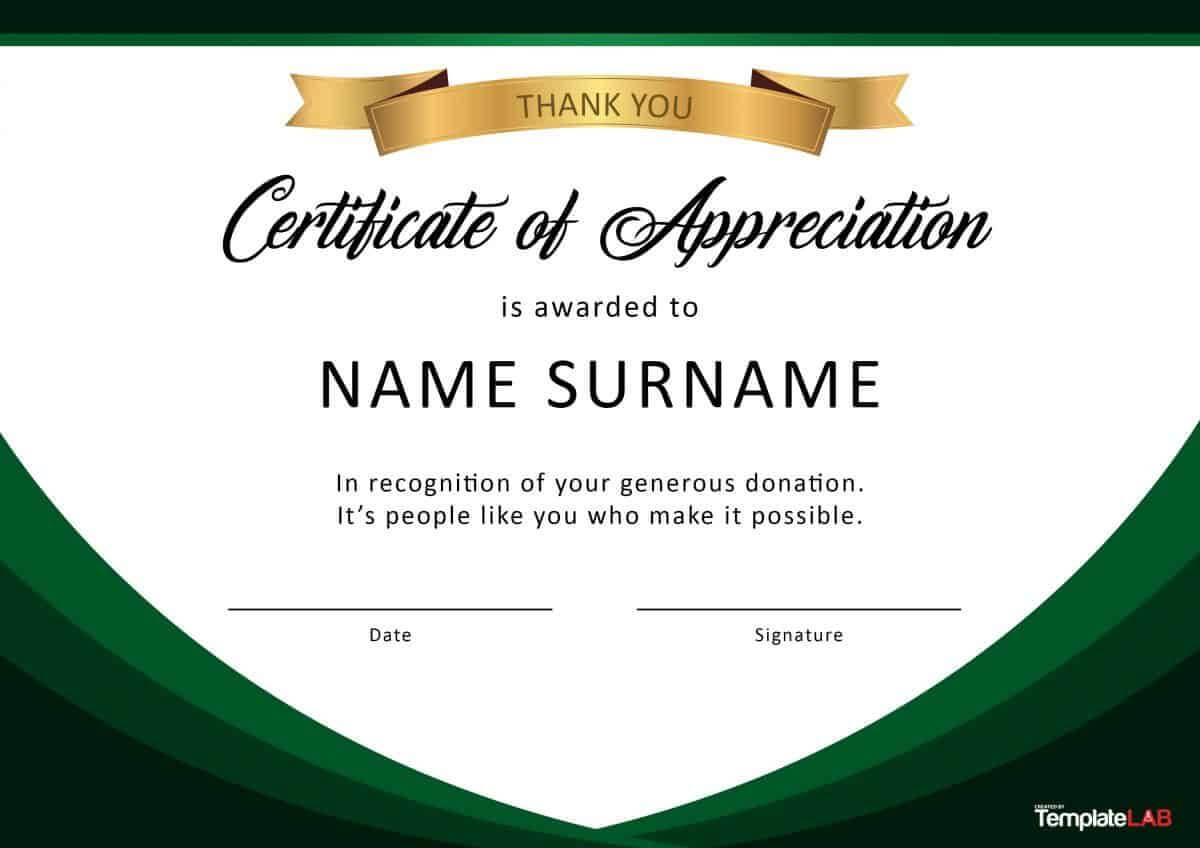 Download Certificate Of Appreciation For Donation 02 For Free Certificate Of Appreciation Template Downloads