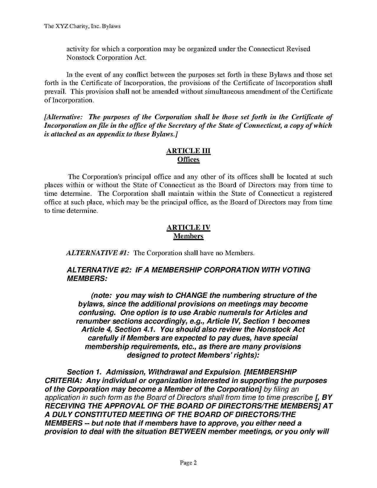 Download Corporate Bylaws Style 11 Template For Free At In Corporate 