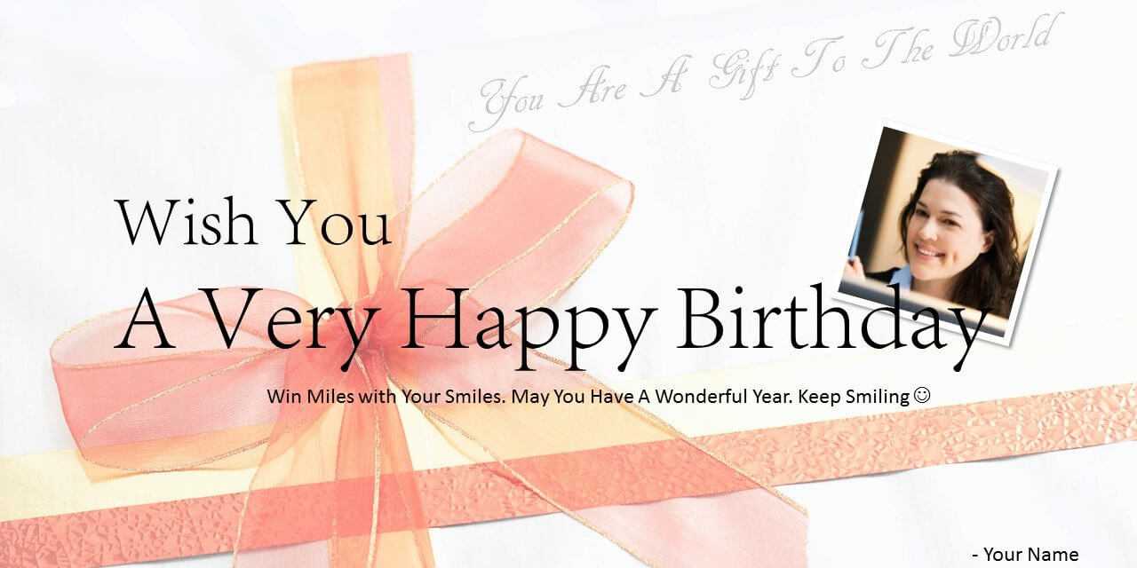 Download Free Happy Birthday Powerpoint Template Card Inside Greeting Card Template Powerpoint