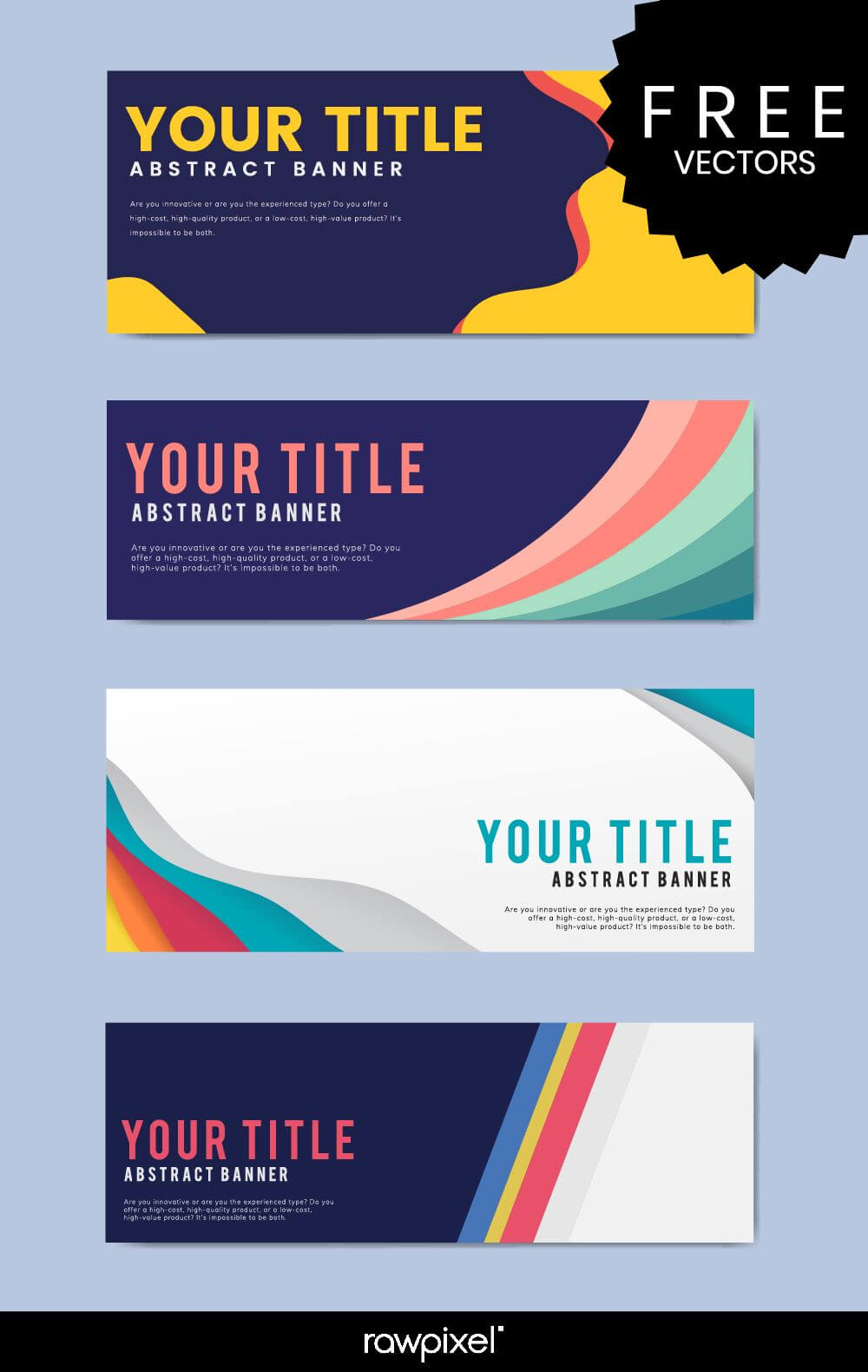 Download Free Modern Business Banner Templates At Rawpixel Throughout Website Banner Templates Free Download