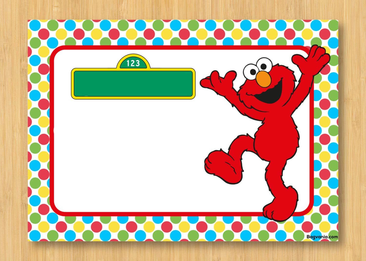 Download Free Printable Elmo Birthday Invitations In 2019 Inside Elmo Birthday Card Template