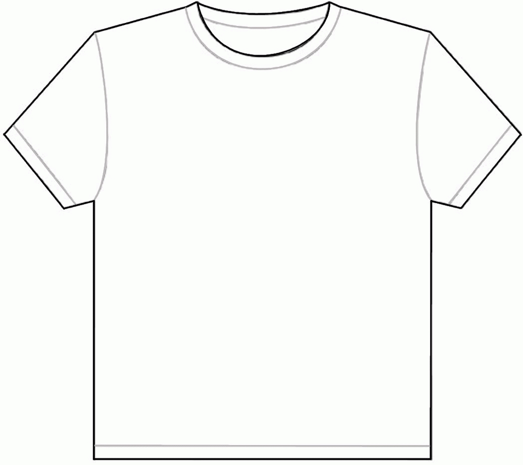 Download Or Print This Amazing Coloring Page: Best Photos Of Inside Blank Tshirt Template Printable