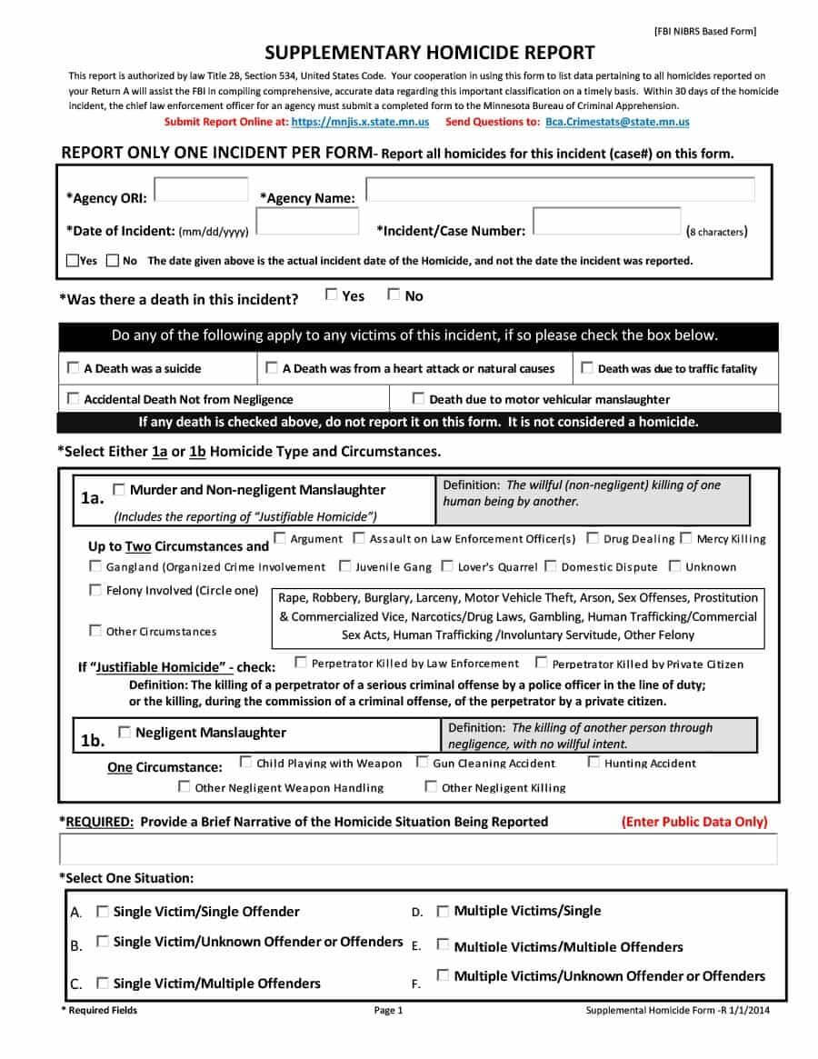 Download Police Report Template 20 | Police | Police Report Intended For Police Report Template Pdf