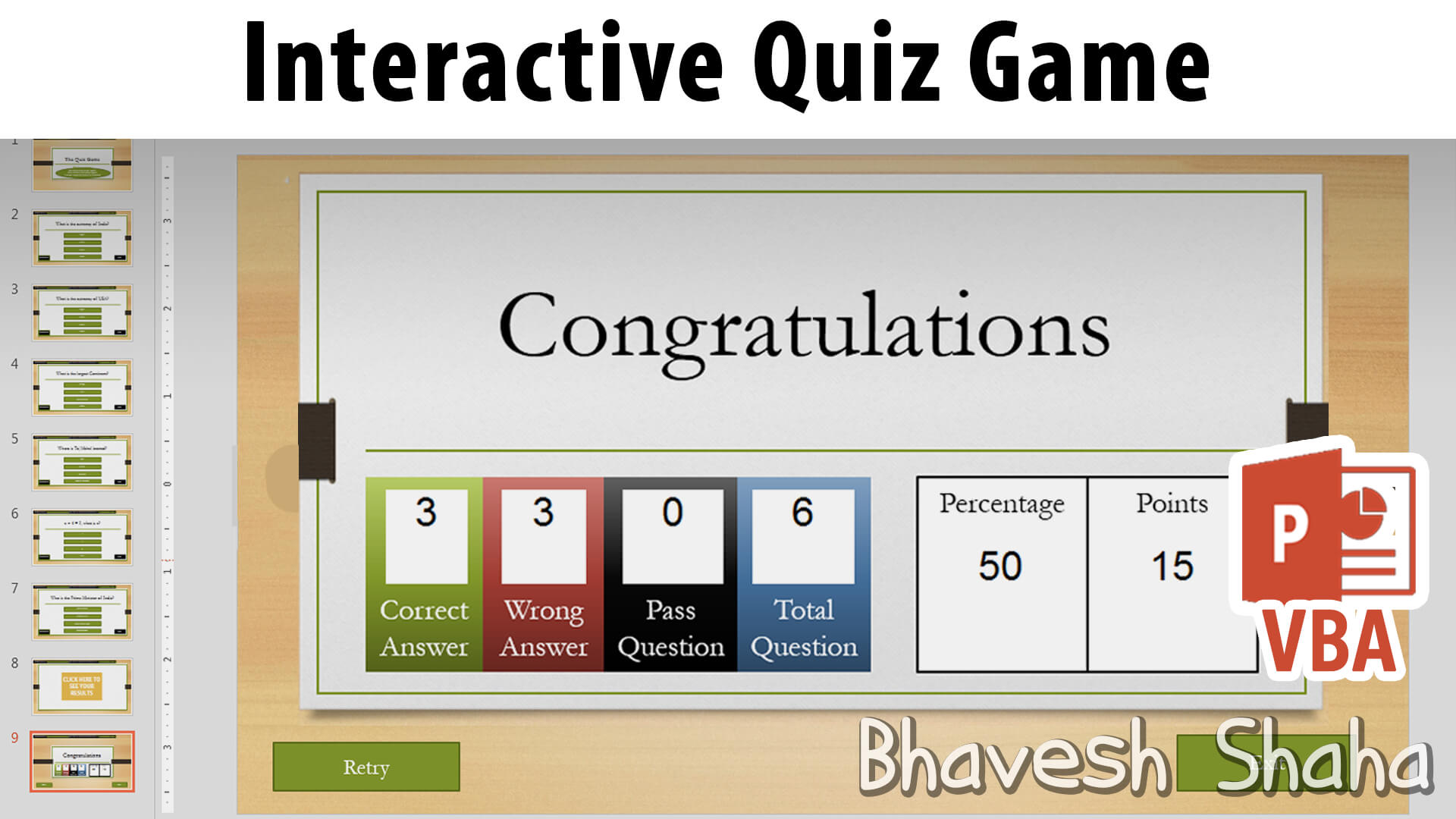 Download Powerpoint Template – Quiz Game With Points For Powerpoint Quiz Template Free Download