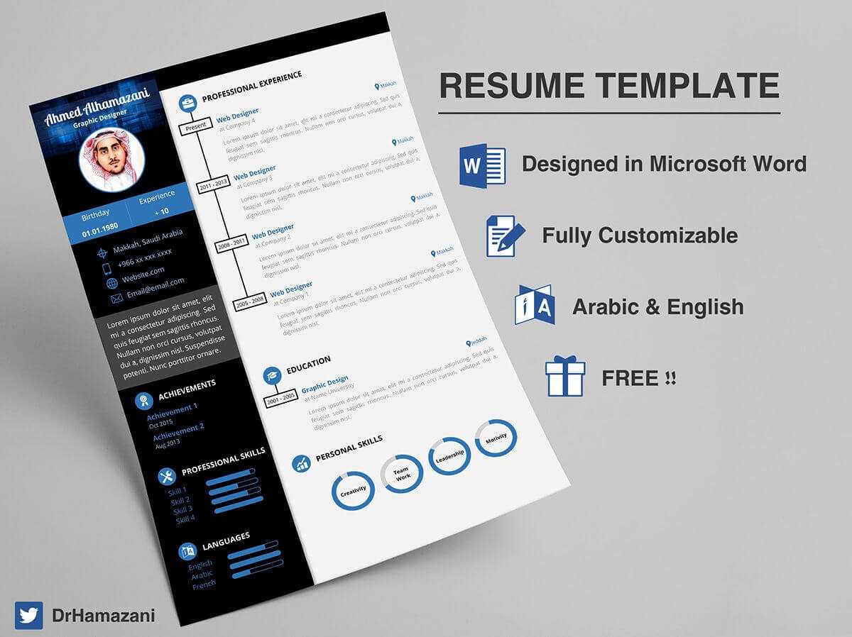 Download The Unlimited Word Resume Template (Free) On Inside Resume Templates Word 2013