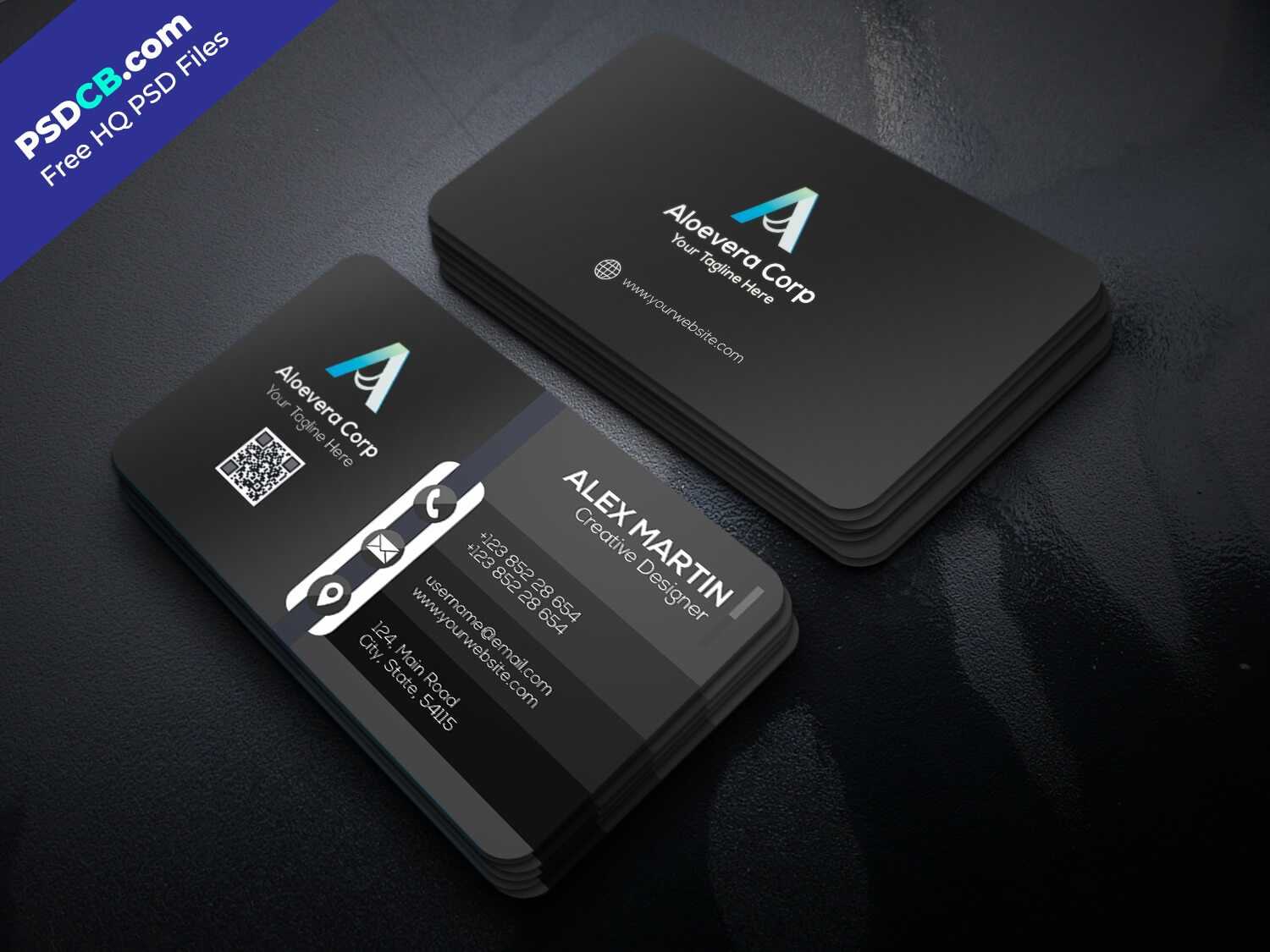 Download Unique Creative Business Card Template Psd Set For Regarding Unique Business Card Templates Free