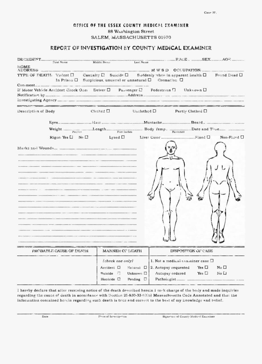 Downloads Cthulhu Reborn Miscellaneous – Autopsy Report Within Autopsy Report Template