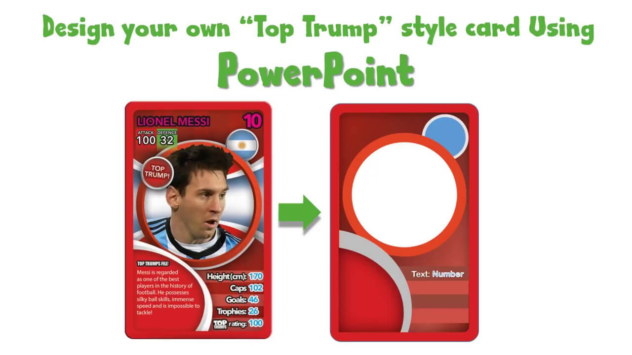 Draw A Top Trump Card Using Powerpoint – Youtube Regarding Top Trump Card Template