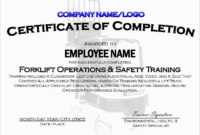 Drivers License Template Word Lovely Forklift Certification throughout Forklift Certification Template